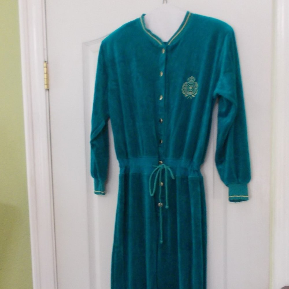 Vintage SK & Company Velour Jumpsuit
